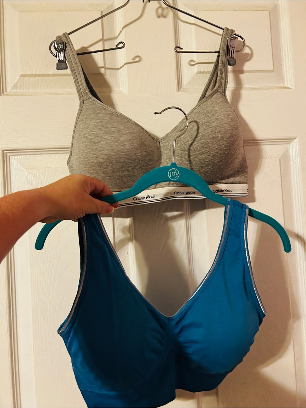 Calvin Klein Gray & Teal Wireless Bra Set